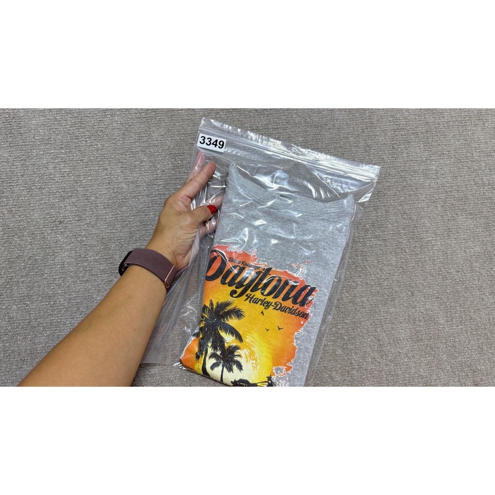 Harley-Davidson Shirt Youth Medium Gray Daytona Sunset Graphic Short Sleeve Tee - Picture 7 of 7
